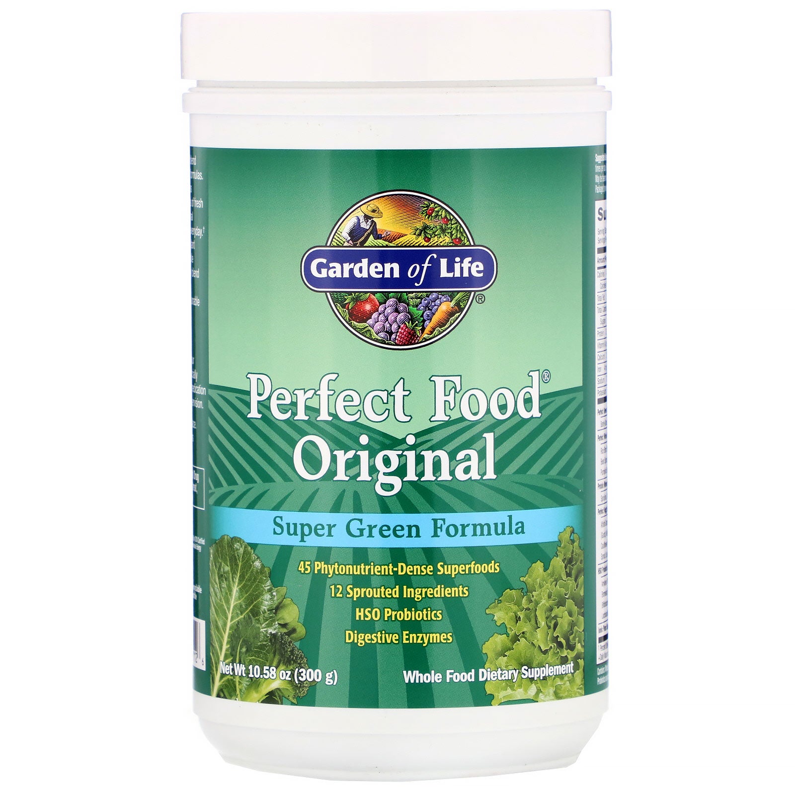 Garden of Life, Perfect Food -Original Powder, 10.58 oz UPC 658010111126 | HiLife Vitamins